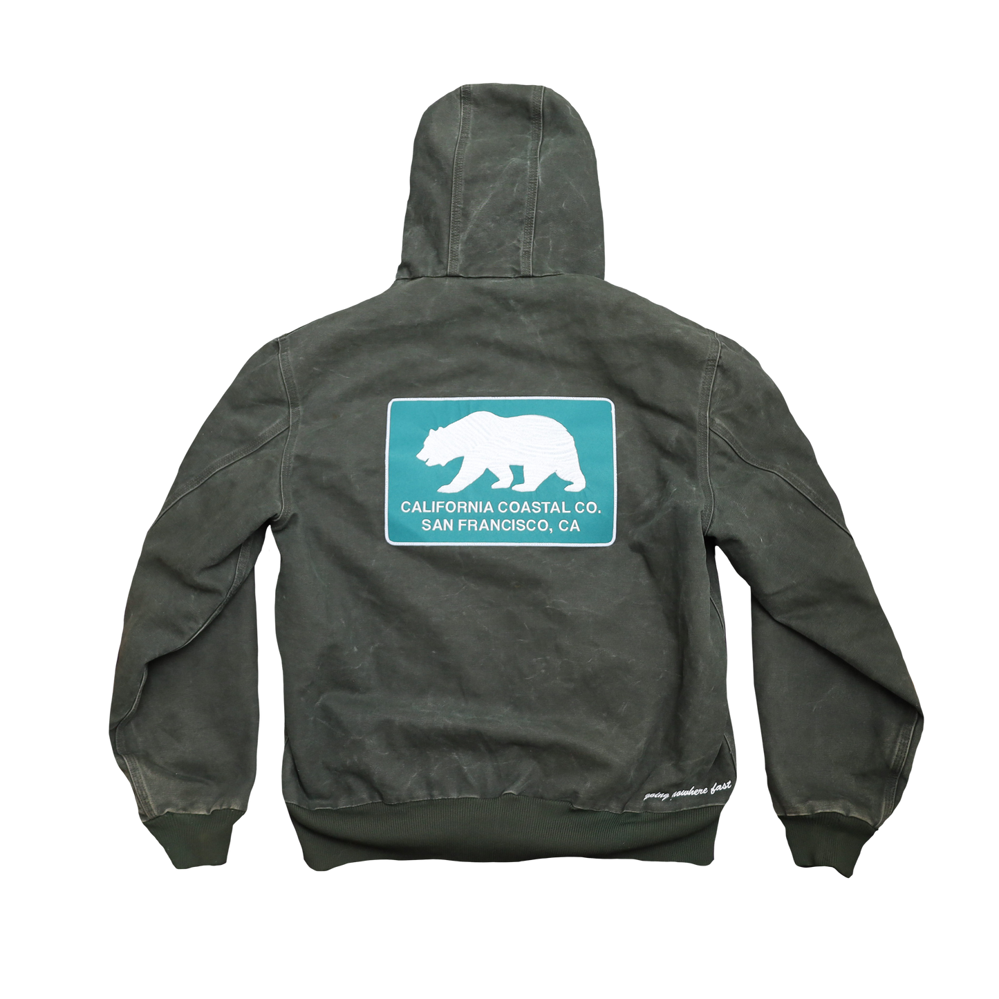 Vintage Green Hooded Jacket