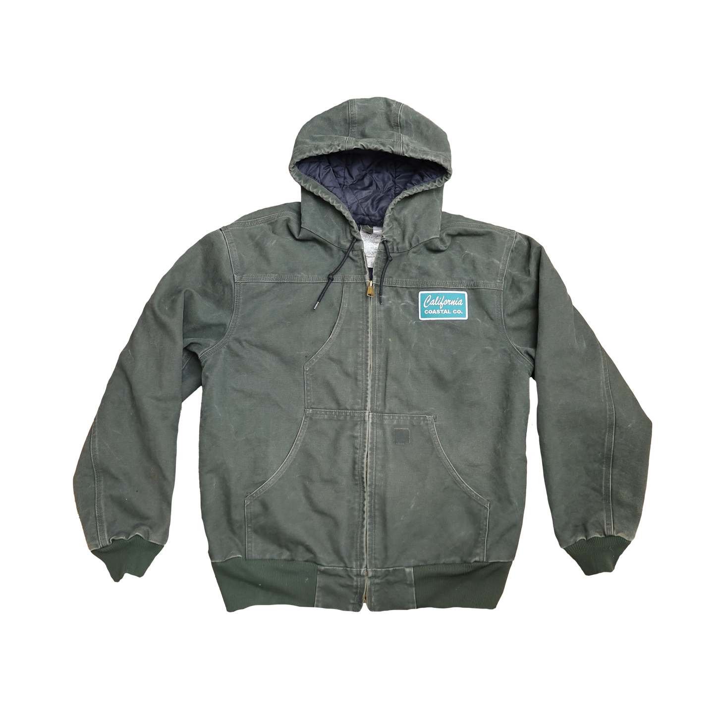 Vintage Green Hooded Jacket